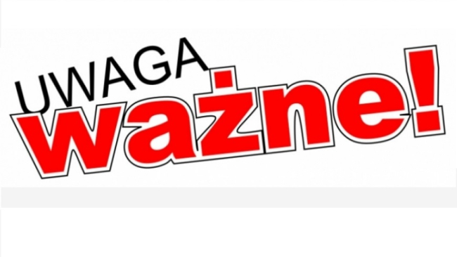 Uwaga ważne !!!