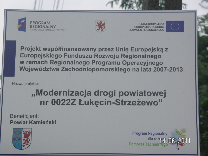 Modernizacja drogi powiatowej nr 0022Z Łukęcin – Strzeżewo