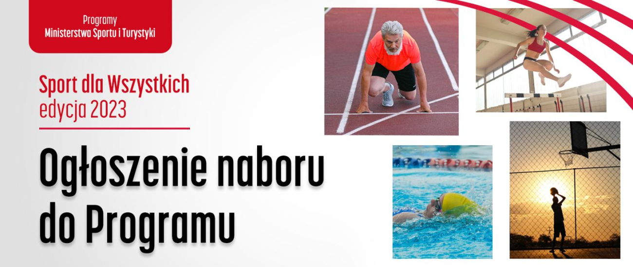 Nabór na dofinansowanie w 2023 roku zadań z zakresu Programu Sport dla Wszystkich