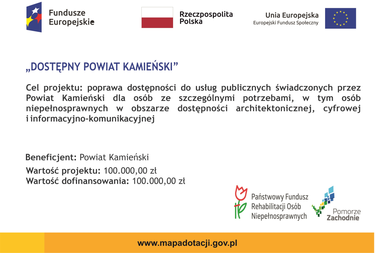 Zapytanie ofertowe nr 5/DOSTĘPNY SAMORZĄD/2022 na poprawę dostępności architektonicznej oraz dostępności komunikacyjno-informacyjnych